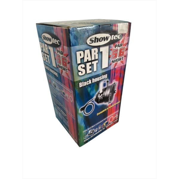 Parset1 showtec set negro par 56 comp di staf lámpara rejilla filtro gancho